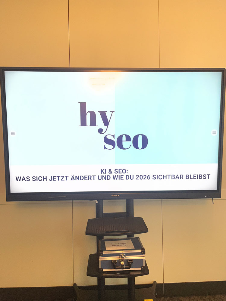 Bildschirm mit Hy Seo
