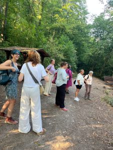 Kurze Pause im Wald